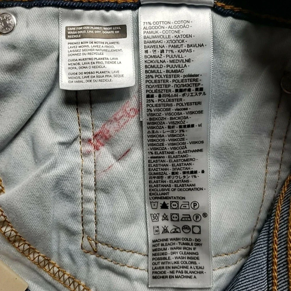 Levis 514 Jeans Mens 36x30 Blue Straight Fit Stretch Denim Pants RepelPro
